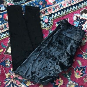 Onzie crushed velvet leggings festival rave dance